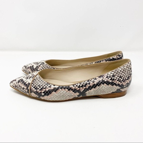 Cole Haan Gray and Tan Loafers Sleek Flats - Picture 2 of 10